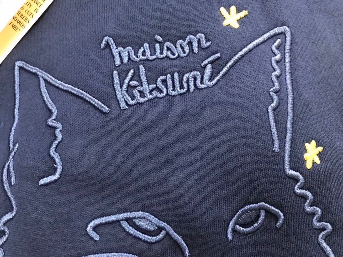 MAISON KITSUNE メゾンキツネ トレーナー スウェット ネイビー Sサイズ_画像7