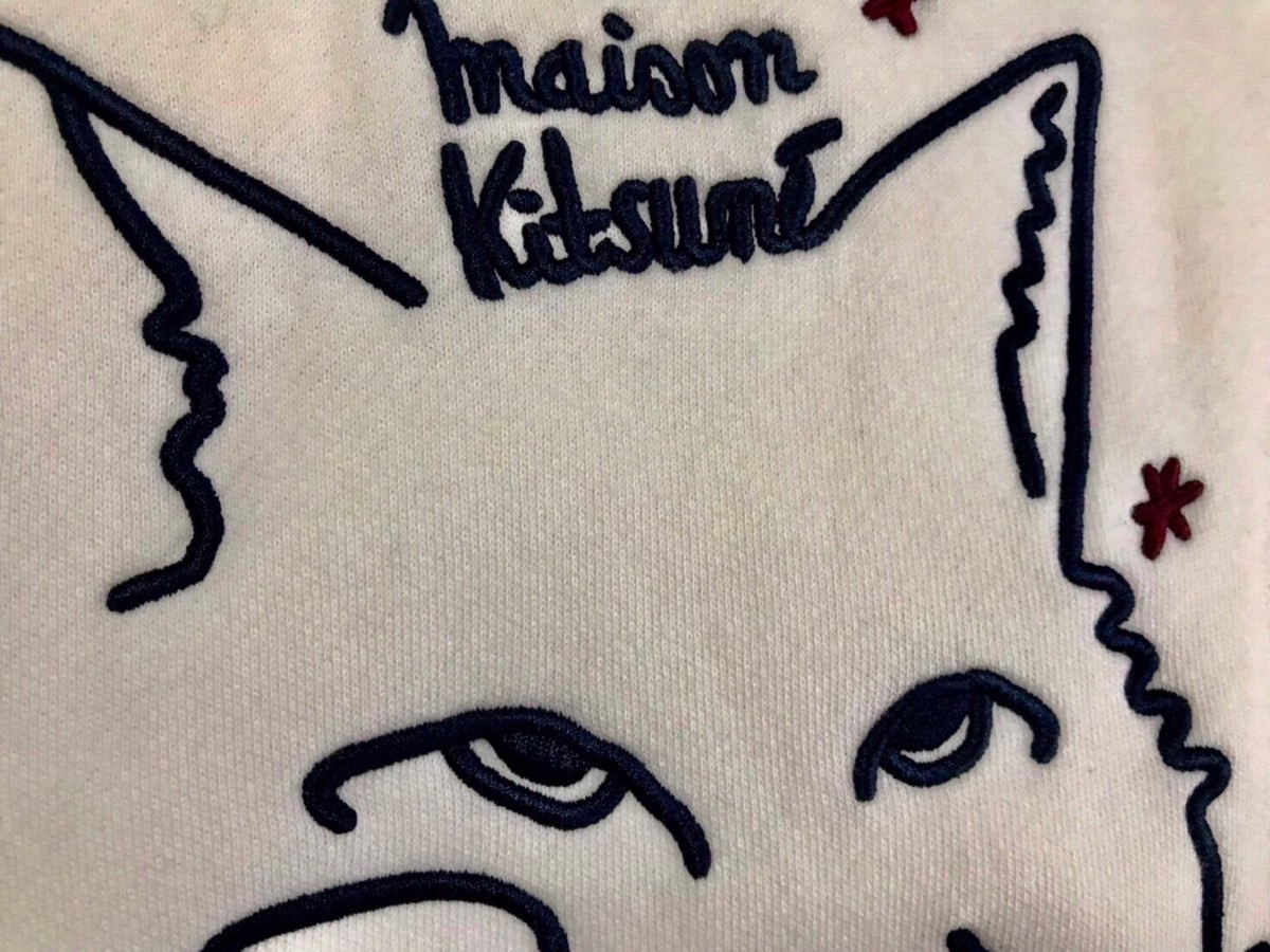 MAISON KITSUNE メゾンキツネ トレーナー スウェット 白 ホワイト ユニセックス 新品未使用 タグ付き パーカー メンズ レディース XSサイズ_画像5