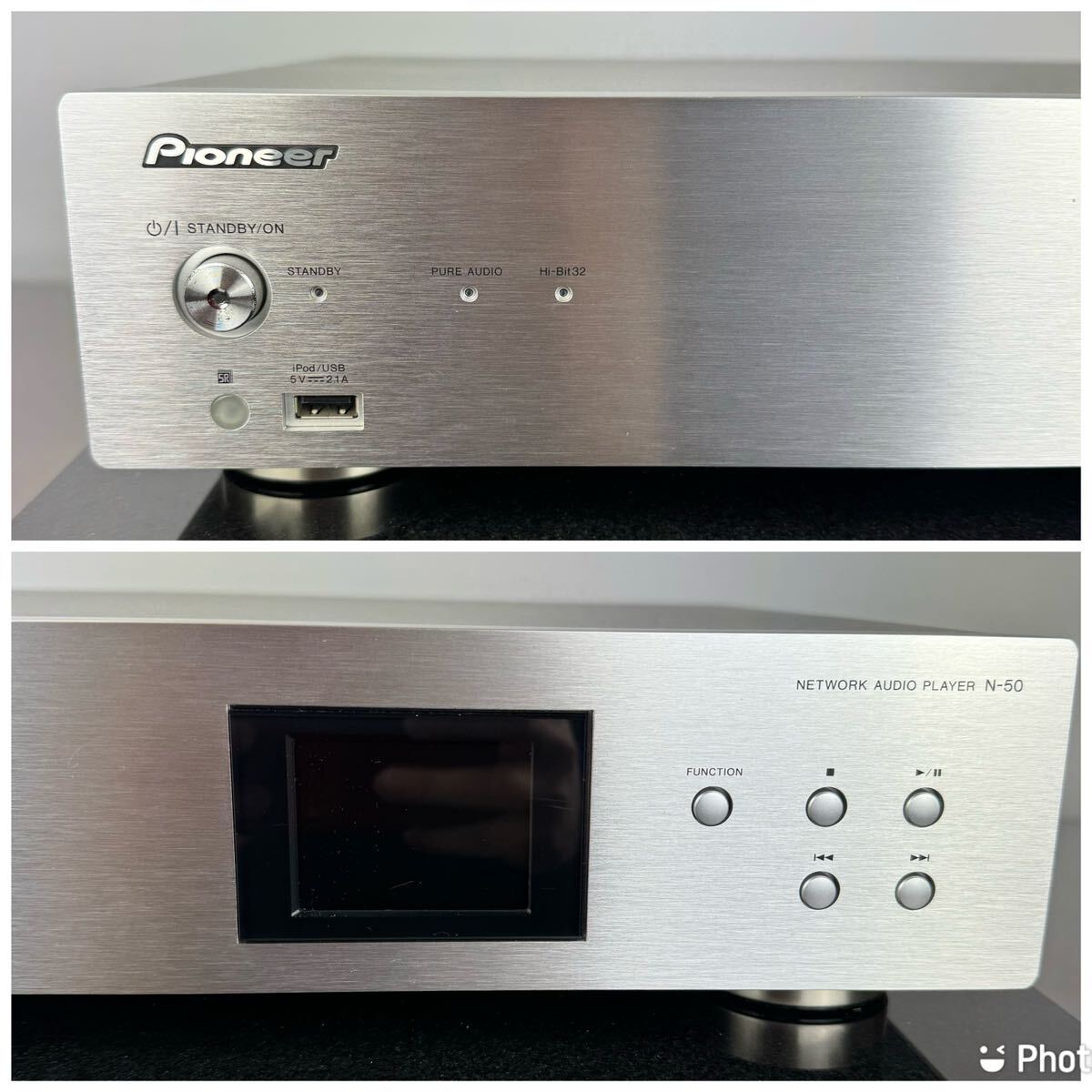 【銘機】PIONEER パイオニア N-50 ネットワーク オーディオプレーヤー ハイレゾ対応 Network audio player シルバー 音響機材_画像3