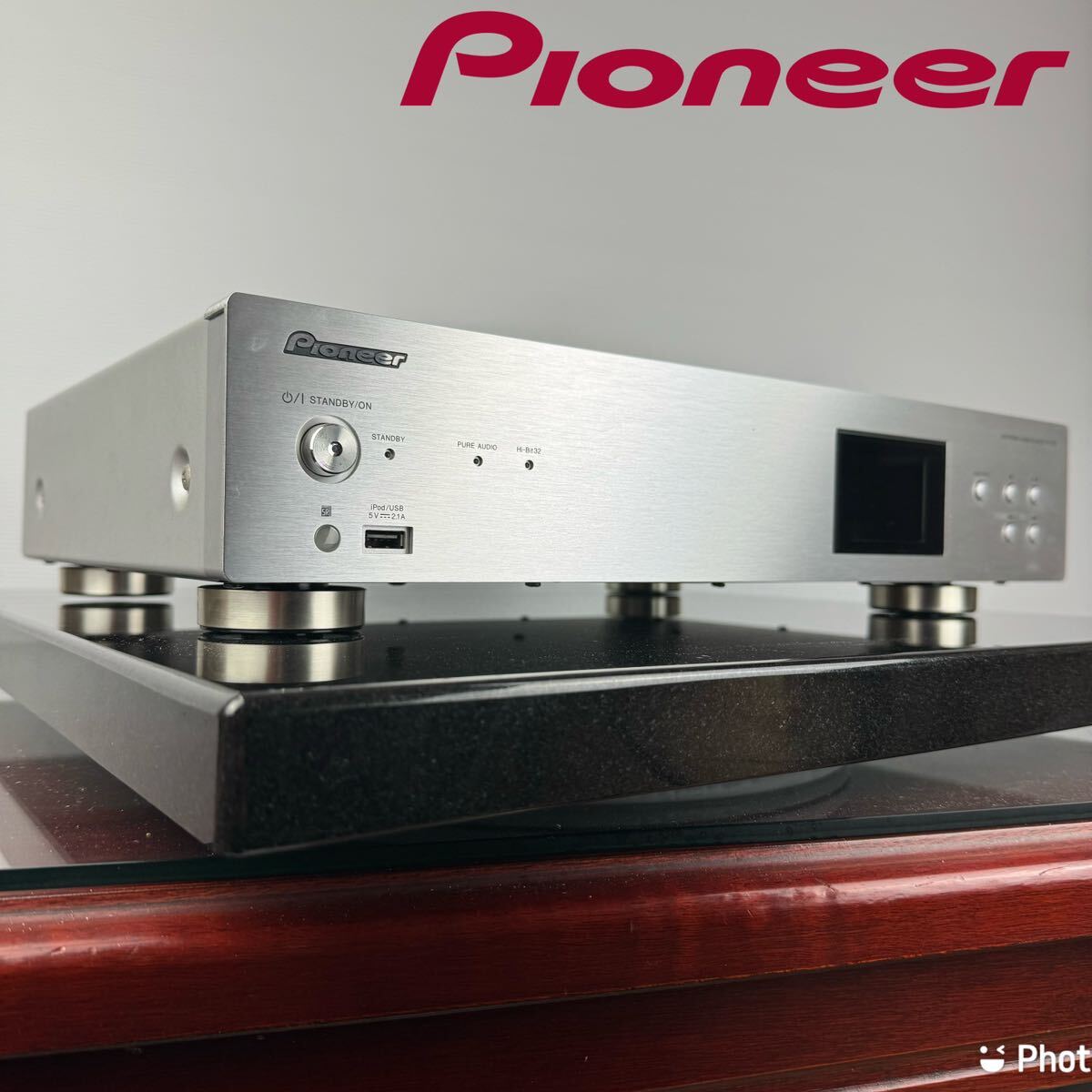 【銘機】PIONEER パイオニア N-50 ネットワーク オーディオプレーヤー ハイレゾ対応 Network audio player シルバー 音響機材_画像1