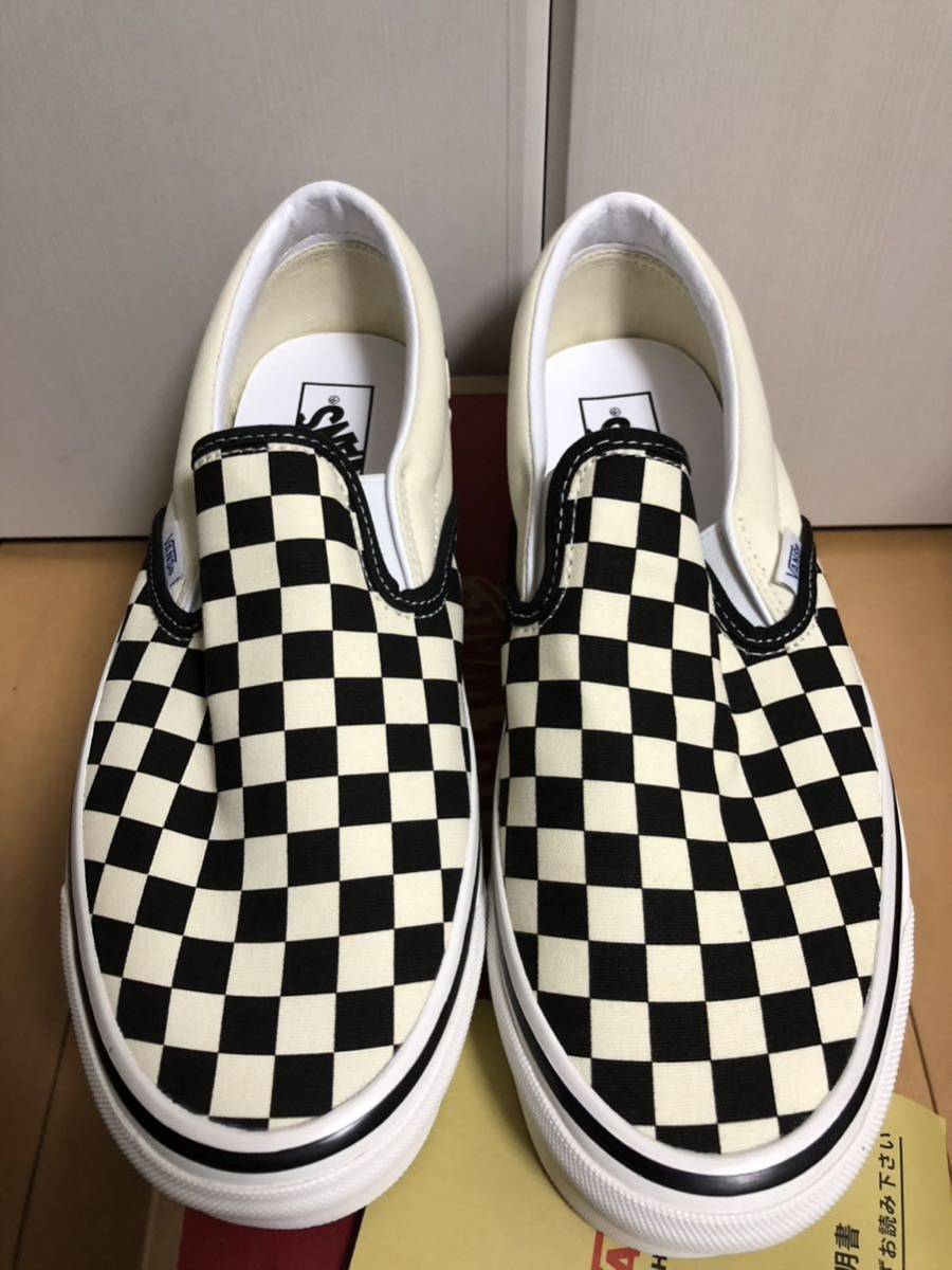 美品VANS バンズ CLASSIC SLIP-ON 98 DX クラシック スリッポン ANAHEIM FACTORY アナハイム ファクトリー US10 28.0cm チェッカーフラッグの画像3