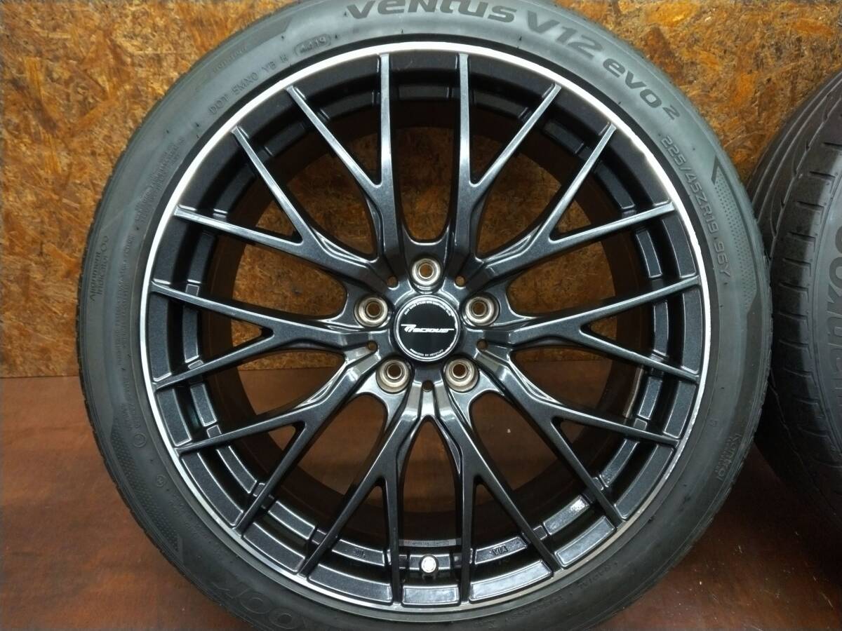 ★19インチ Precious + 2022年製 ECSTA・Ventus 225/45R19 4本セット[アルファード ヴェルファイア C-HR エルグランド ヴェゼル CX-30]の画像3