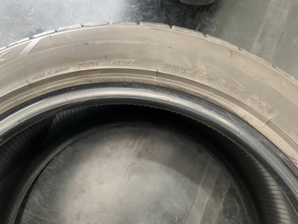 ２本　BRIDGESTONE　ブリヂストン プレイズ ＰＸ　２３５／５０Ｒ１７ ９６Ｖ　２０１８年 0218.2 235/50_画像9