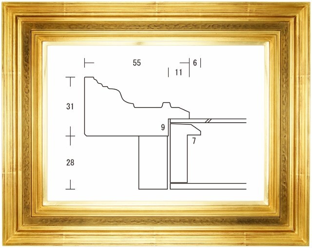 珠回廊 金 サイズP4号