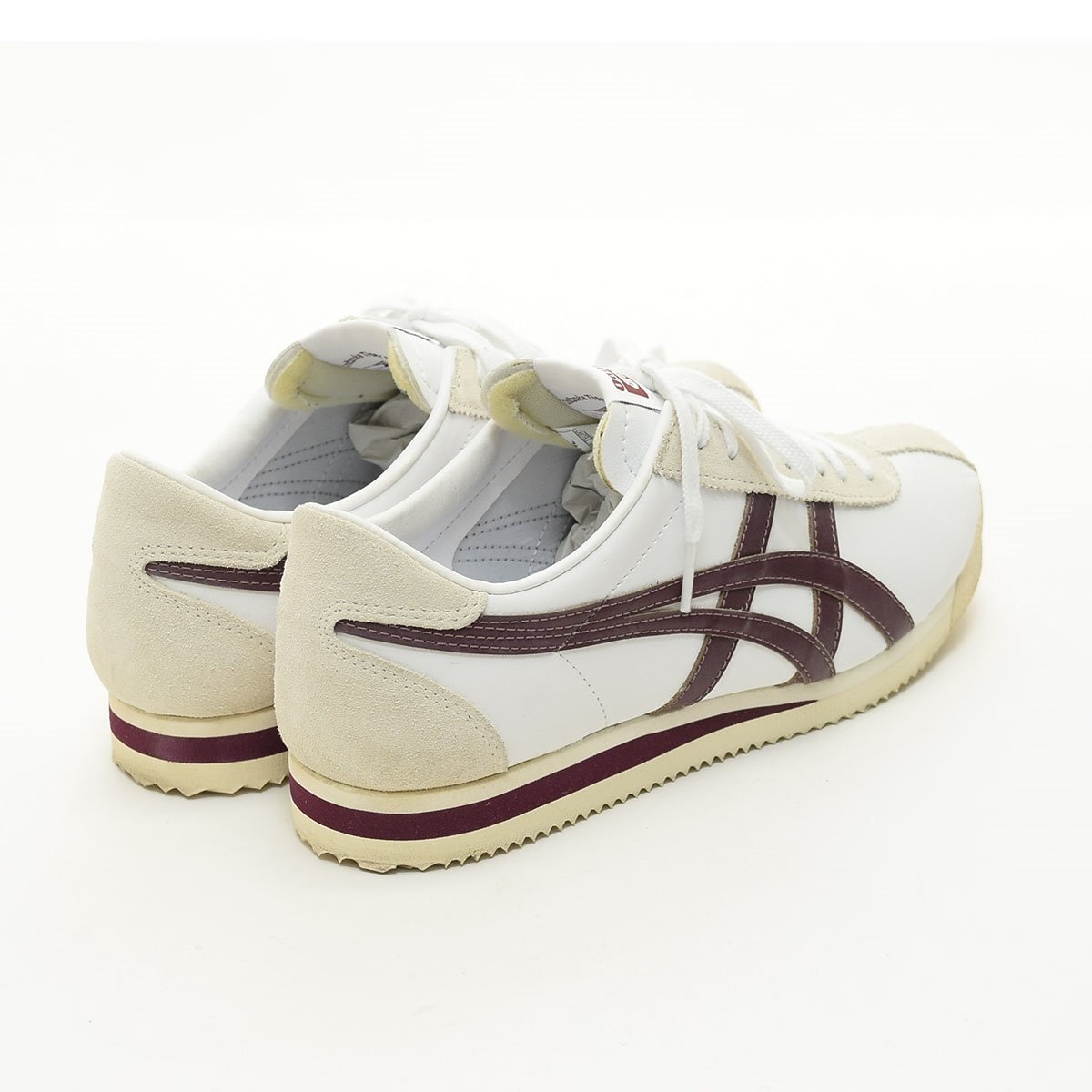 ◆508206 Onitsuka Tiger オニツカタイガー asics アシックス ◆スニーカー コルセア CORSAIR D7J4L 27.0cm メンズ ホワイト ブラウン_画像2