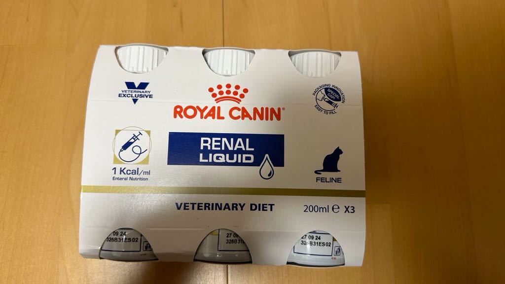 ROYAL CANIN ロイヤルカナン 腎臓サポート リキッド RENAL LIQUID 200ml*3 2セット 賞味期限：2024/09/27_画像2