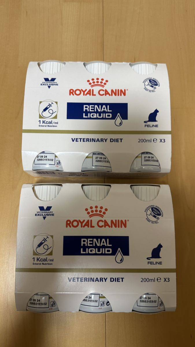 ROYAL CANIN ロイヤルカナン 腎臓サポート リキッド RENAL LIQUID 200ml*3 2セット 賞味期限：2024/09/27_画像1