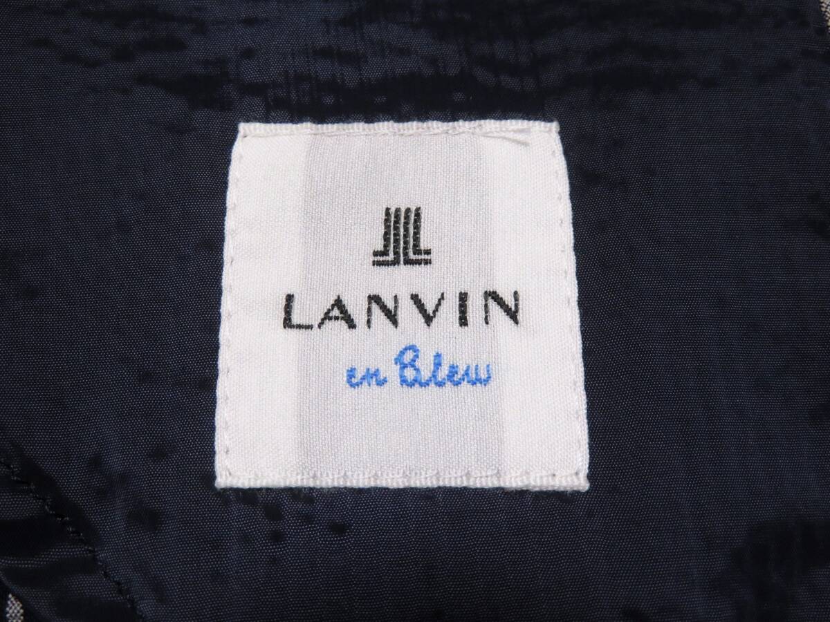新品未使用 LANVIN en Blue ランバンオンブルー アンコンジャケット テーラード シアサッカー スプリング/サマージャケット ウォッシャブルの画像5