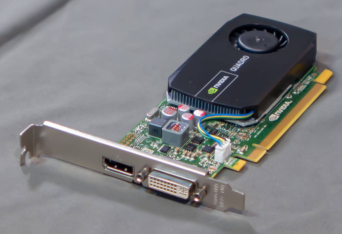 【送料込・動作確認済み】NVIDIA Quadro 410 512MB DDR3 プロフェッショナルグラフィックボード 美品_画像2