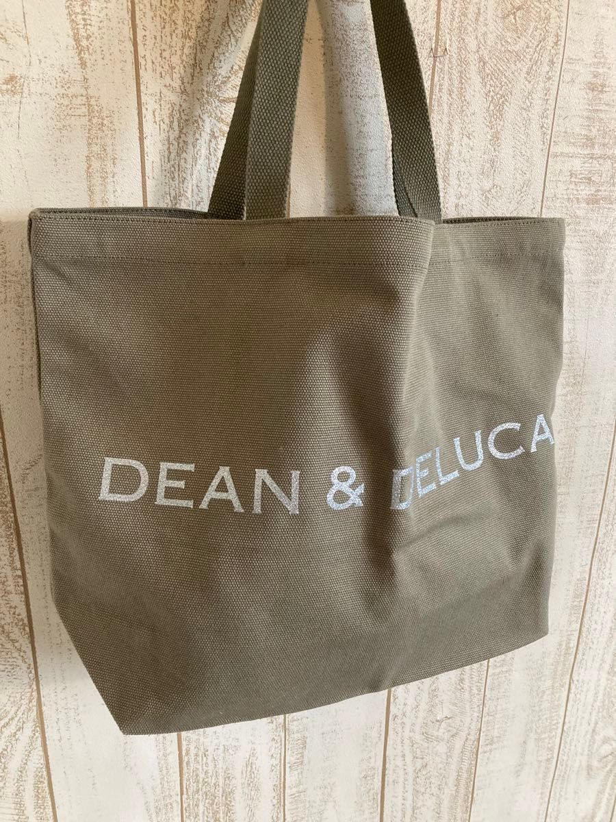 DEAN&DELUCA トートバッグLサイズ オリーブ　 ディーンアンドデルーカ チャリティートート美品