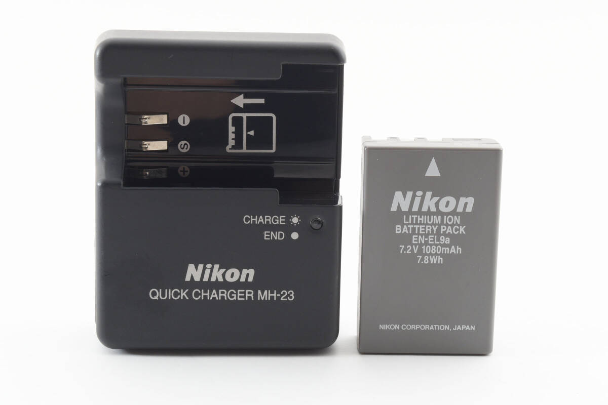 ★良品★ニコン Nikon EN-EL9a MH-23 バッテリー チャージャー 充電器★ T5#2357の画像1