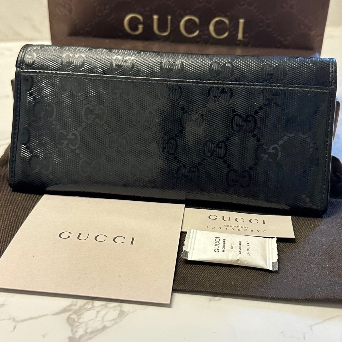 グッチ　GUCCI 財布　長財布　インプリメ　メンズ_画像2