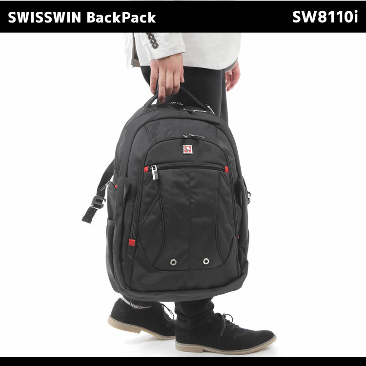 SWISSWIN SW8110i バックパック リュックサック メンズバッグ 大容量 ビジネスリュック 高品質 登山 キャンプ サイクリング 【1902-0033】_画像2