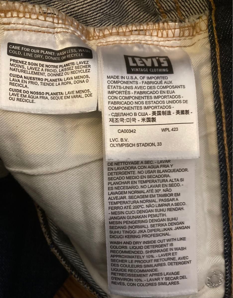 USA製 levi’s vintage clothing 501 66 xx 66501 lvc リーバイス ビンテージ ジーパン