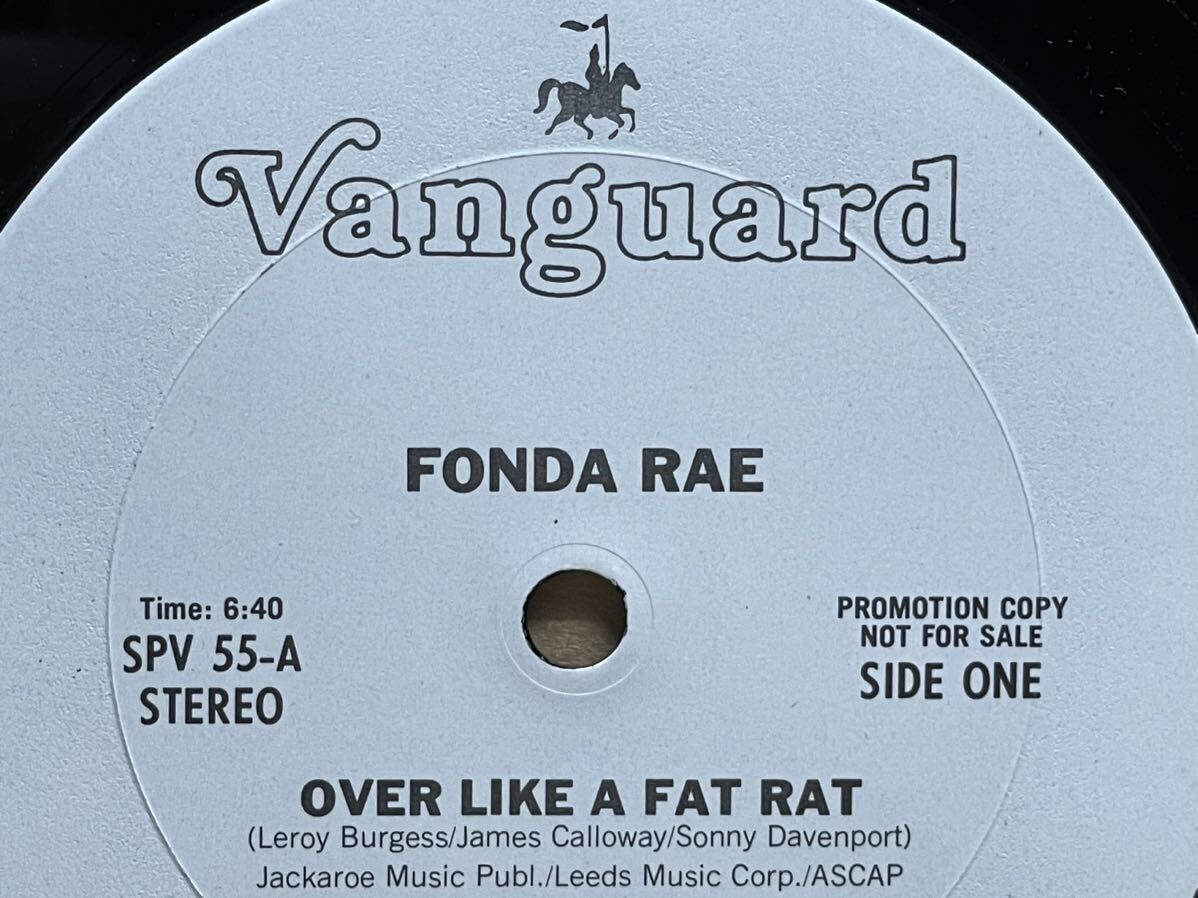 【 Leroy Burgessプロデュース！！】Fonda Rae - Over Like A Fat Rat ,Vanguard - SPV 55 ,12 ,Promo ,US 1982【メガレア！！】の画像2