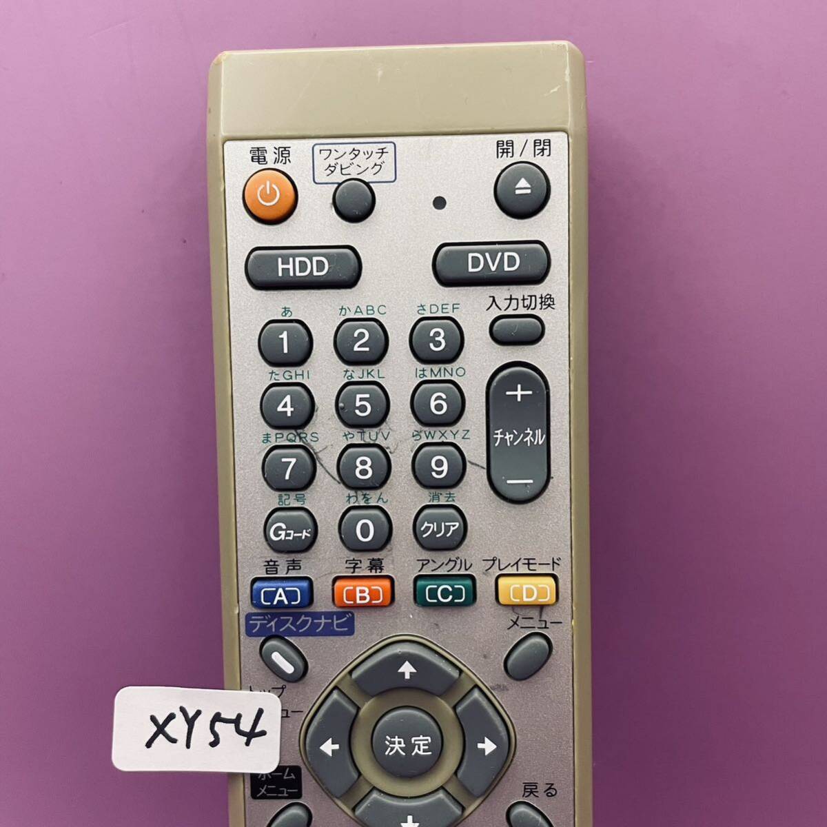 XY54★動作保証あり パイオニア Pioneer DVDレコーダーリモコン VXX2965の画像2