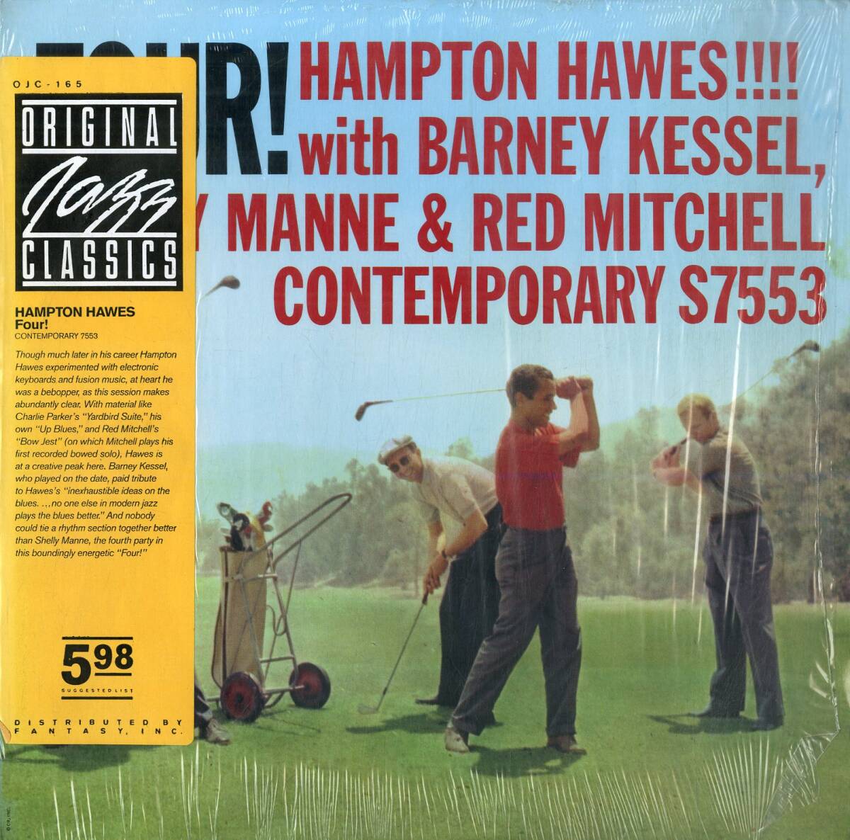 A00588702/LP/ハンプトン・ホーズ (HAMPTON HAWES)「Four! (1984年・OJC-165・バップ)」_画像1