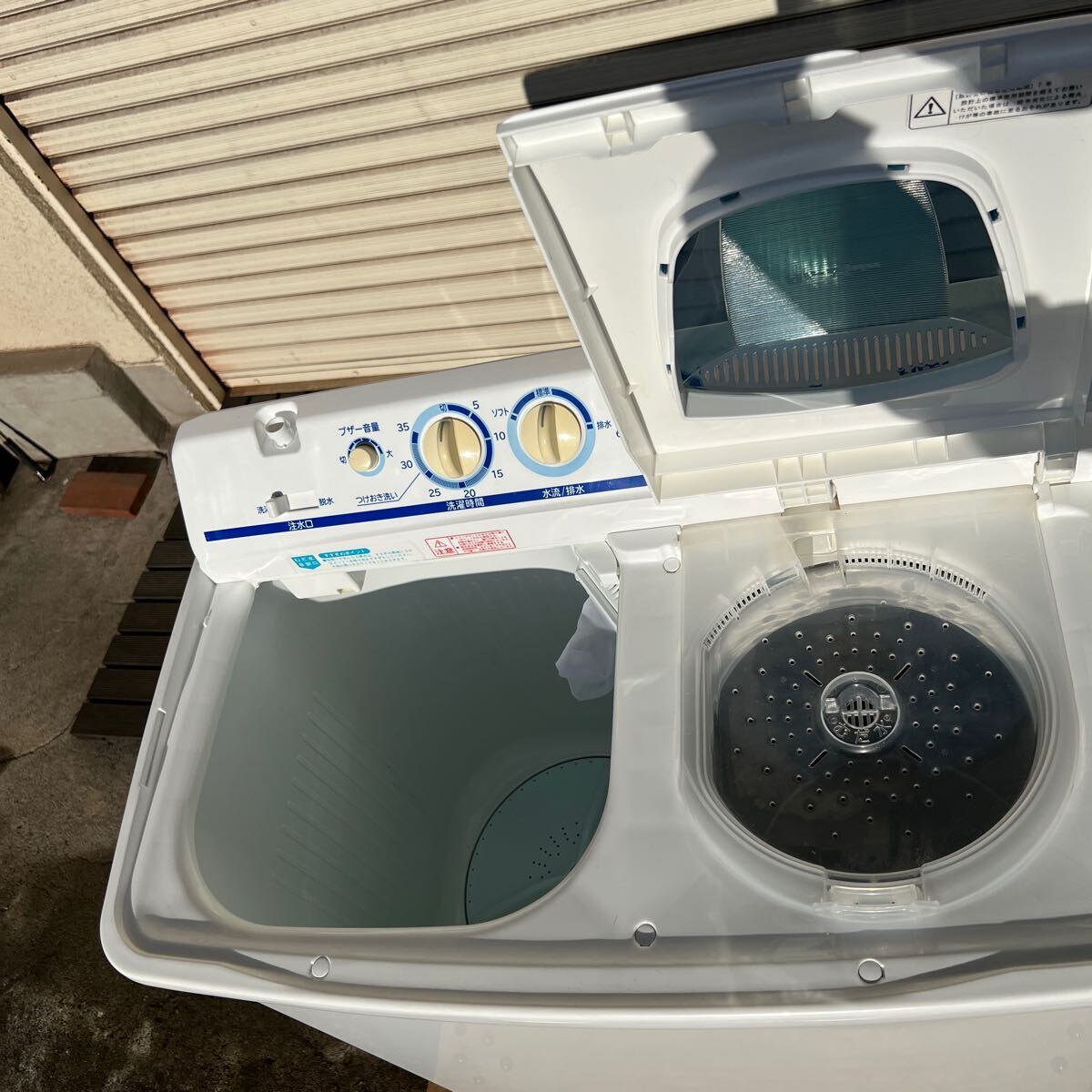 HITACHI 日立 PS-55AS2 2017年 二層式洗濯機 美品 の画像4