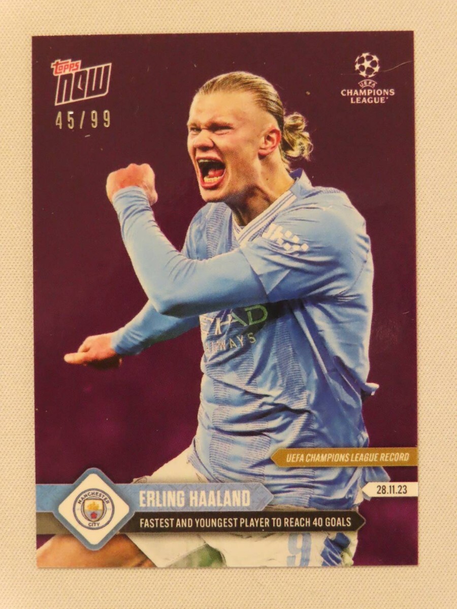 【45/99】topps now カード アーリング・ハーランド Erling Haaland #069 UCL 2023-24 Card マンチェスター・シティFC Manchester City