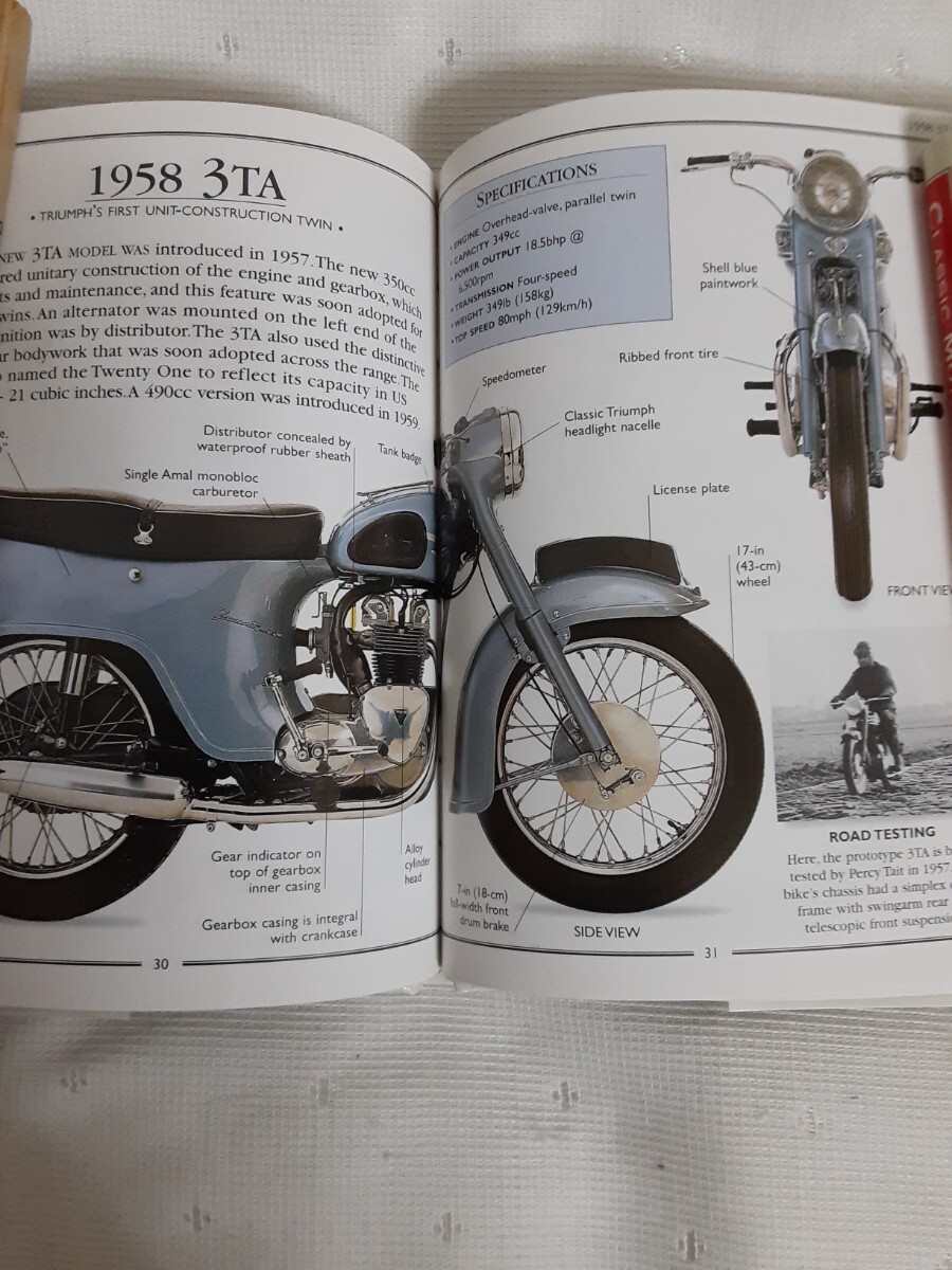 DK クラシックモーターサイクル CLASSIC MOTORCYCLE トライアンフ TRIUMPH 洋書_画像4