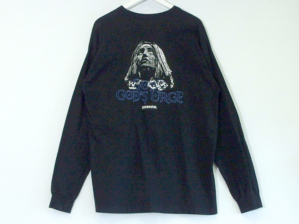 NEIGHBORHOOD ネイバーフッド Long Sleeve Urge Tee Black GOOD GOD'S URGE　綿 メンズ ・L_画像9