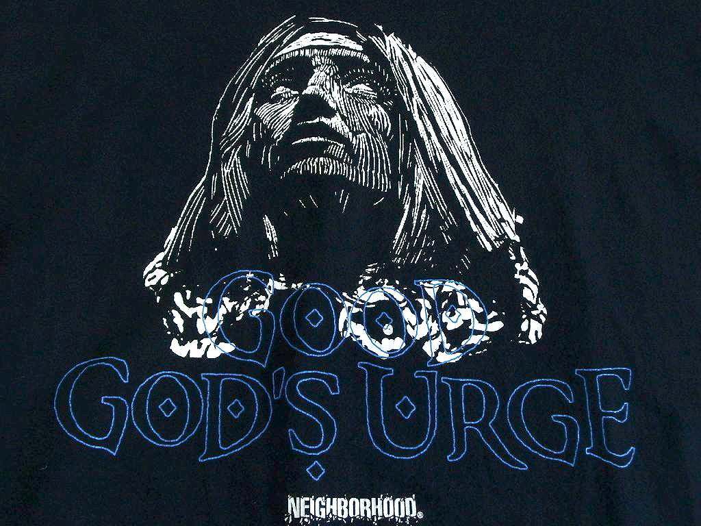 NEIGHBORHOOD ネイバーフッド Long Sleeve Urge Tee Black GOOD GOD'S URGE　綿 メンズ ・L_画像5