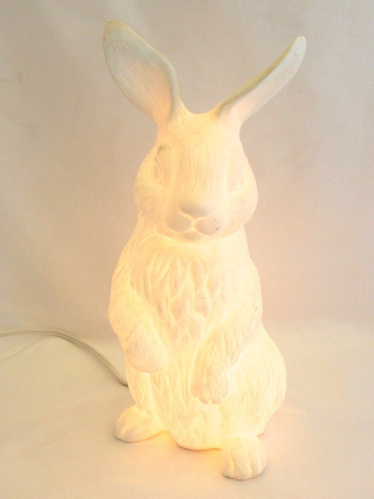 ハルモニア Harmonier ラビット　ランプ　間接照明　ウサギ　フィギュア ホワイト_画像2