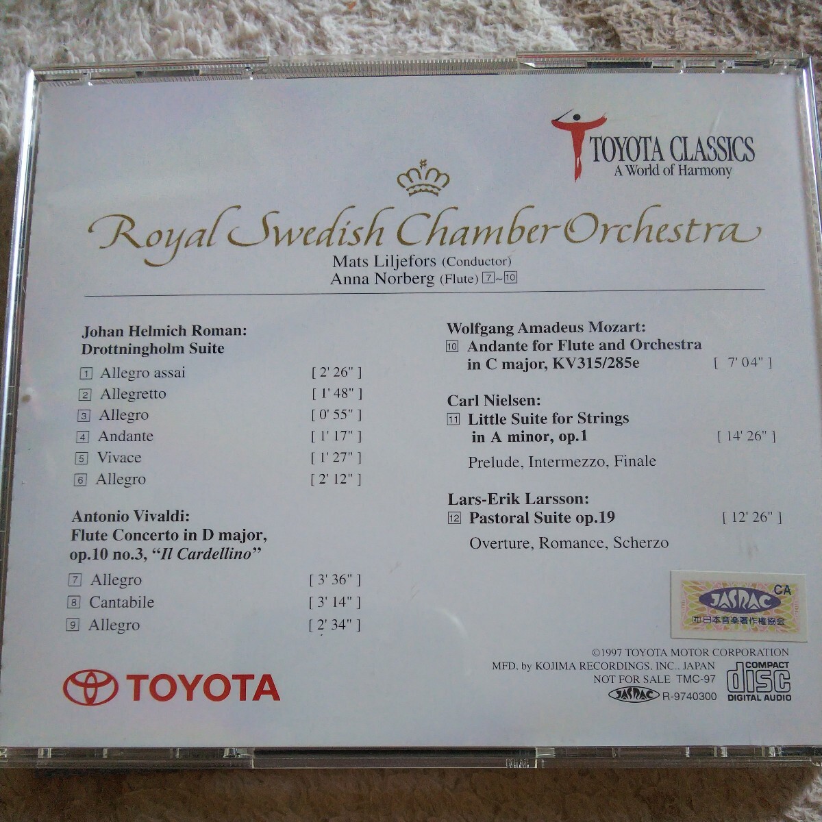 Royal Swedish Chamber Orchestra TOYOTA CLASSICS_画像2