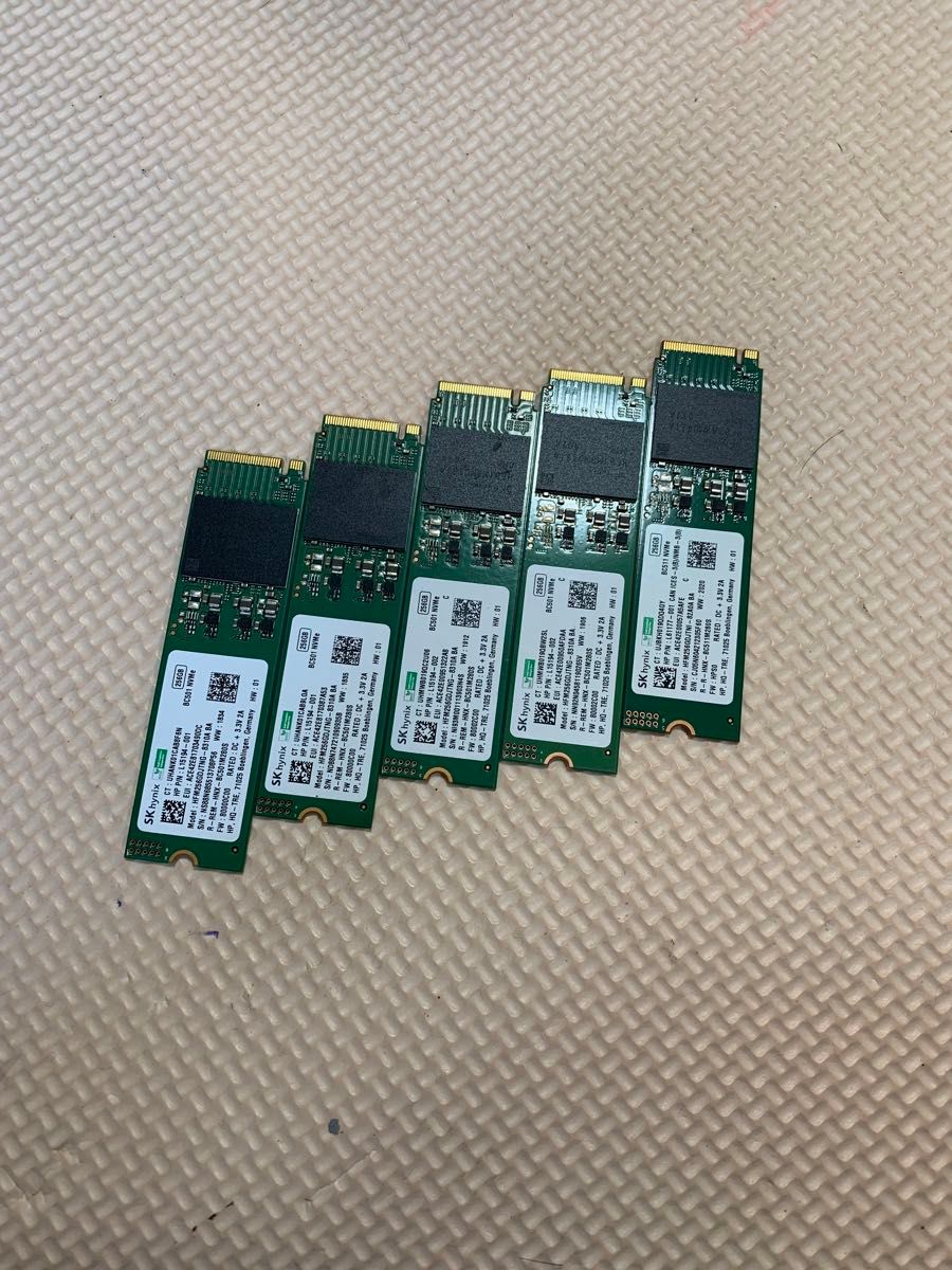 SK hynix BC501 NVMe m.2 SSD 256GB 5枚セット