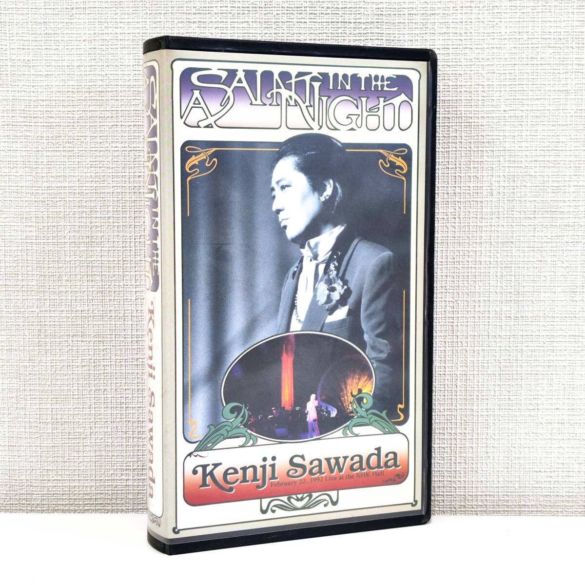 5253【中古VHS☆沢田研二 / A SAINT IN THE NIGHT】1992年 ビデオテープ HNKホール コンサートツアー ライブ ジュリーグッズ◇希少現状品の画像1