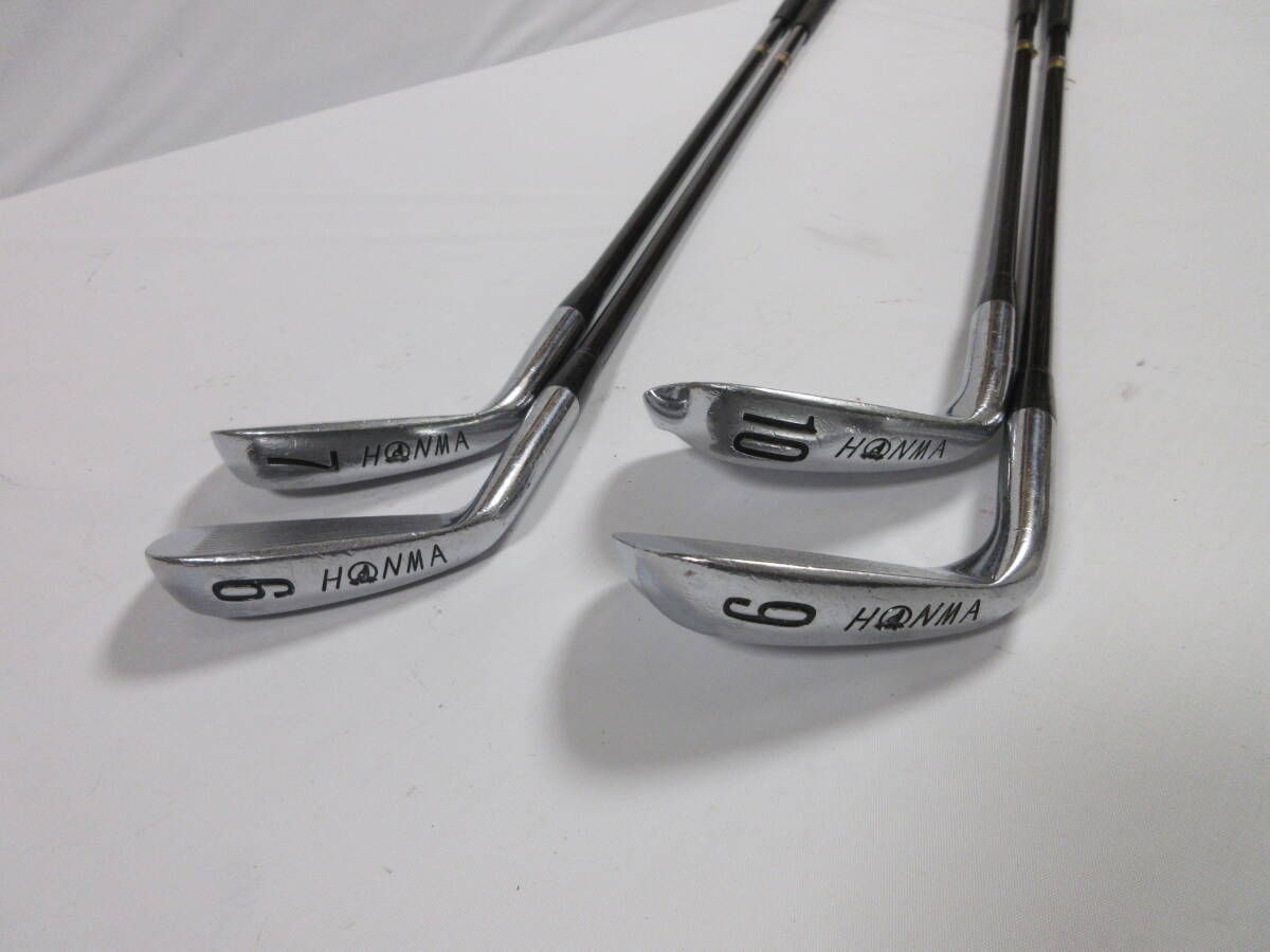 ★HONMA ホンマ CL-606 アイアン #6#7#9#10 純正カーボンシャフト L H266★レア★激安★中古★レディース 4本セット★_画像3