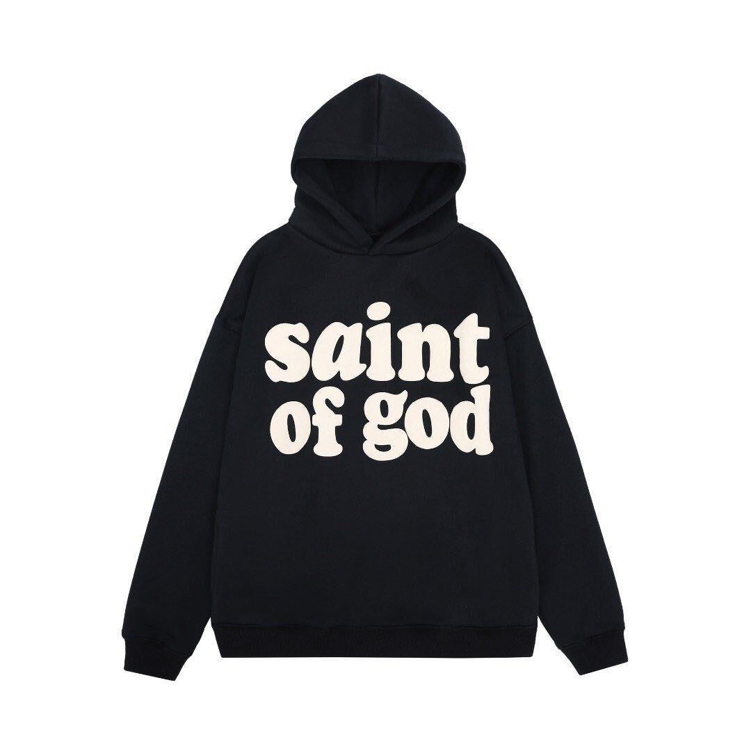 SAINTMICHAEL×Fear of God セントマイケル  フィアオブゴット ESSENTIALS（エッセンシャルズ） パーカー ブラック激レア☆Lサイズの画像1