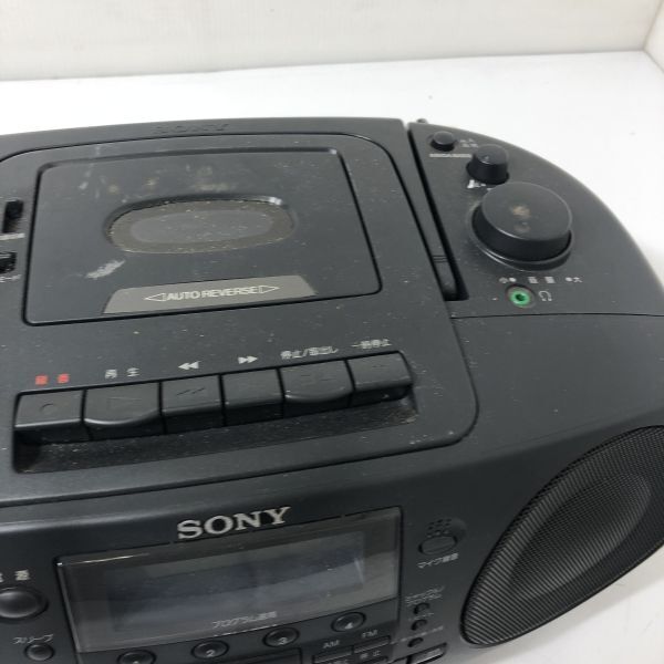 ★CD/カセット再生OK★SONY MEGA BASS CDラジオカセットコーダー CFD-38 現状品 AAL0117大3343の画像5