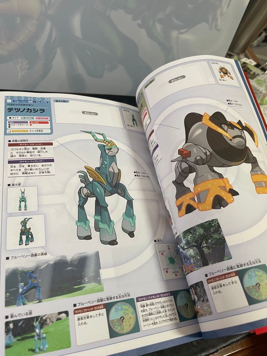 ポケットモンスター スカーレット・バイオレット＋ゼロの秘宝　ポケモン公式ビジュアル図鑑 中古 袋とじ未開封