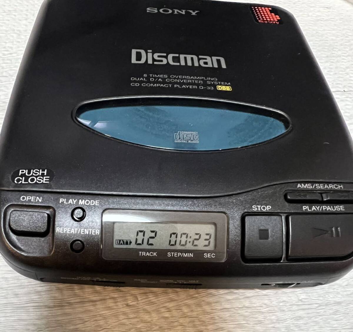 未使用 動作品 SONY DISKMAN  D-33 本体一式 箱説 ウォークマン CDプレーヤー の画像8