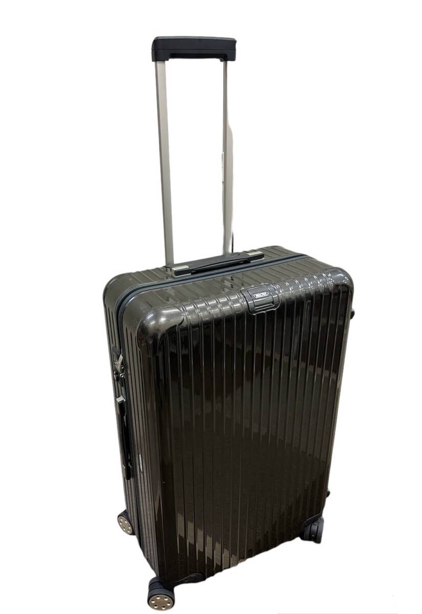 良品 RIMOWA SALSA DELUXE リモワ サルサデラックス 4輪 104L グレー スーツケース ポリカーボネート TSAロック ビジネス 旅行 中古 大容量_画像1
