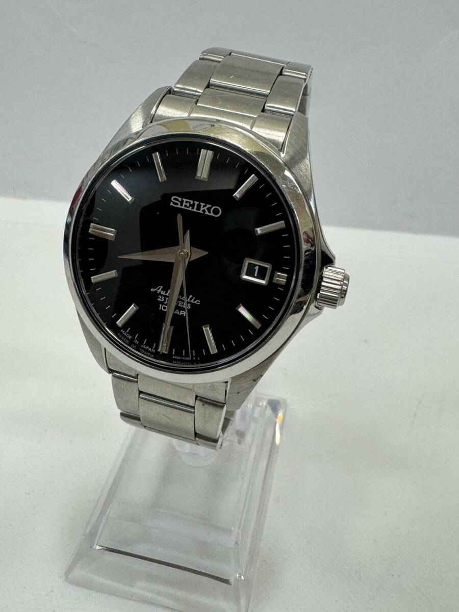 (5)【1円スタート！稼働品】SEIKO セイコー 4R35-03X0 自動巻き メカニカル シースルーバック ドレスライン メンズ 腕時計 中古 詳細不明_画像1