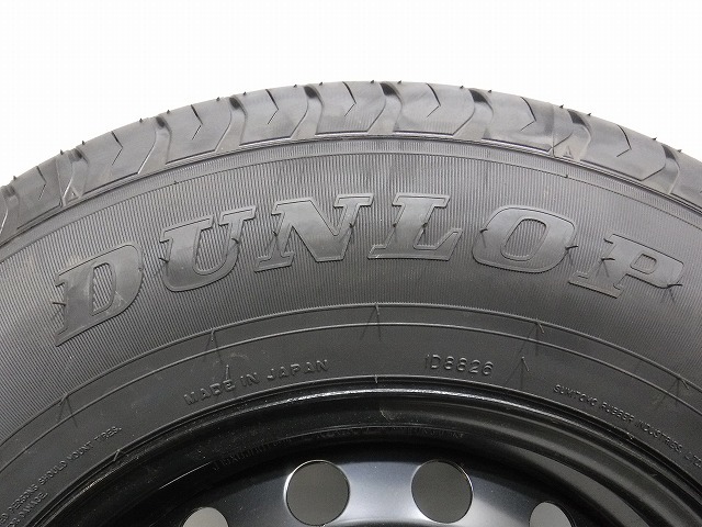 15インチ トヨタ ハイエース純正 195/80R15 6J+35 139.7 DUNLOP 2023年製 新車外し 中古タイヤホイール【4本】送料無料(AMS15-0519）_画像5