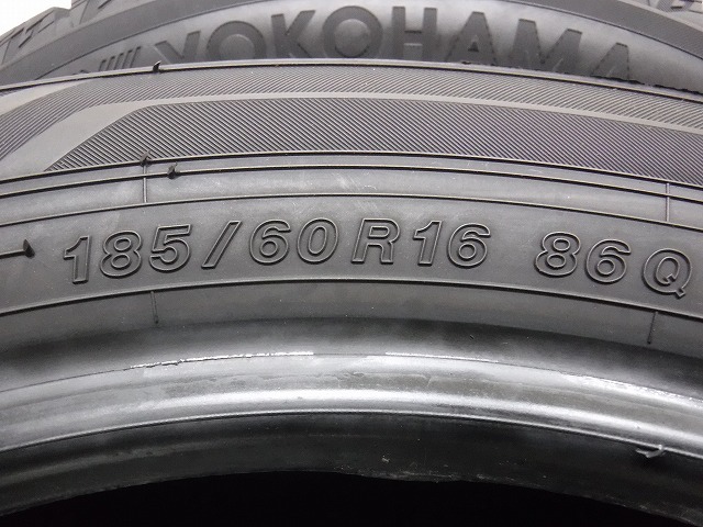 185-60R16 9-8.5分山 ヨコハマ アイスガードiG60 2019年製 中古スタッドレスタイヤ【4本セット】送料無料(AS16-3122）_画像6