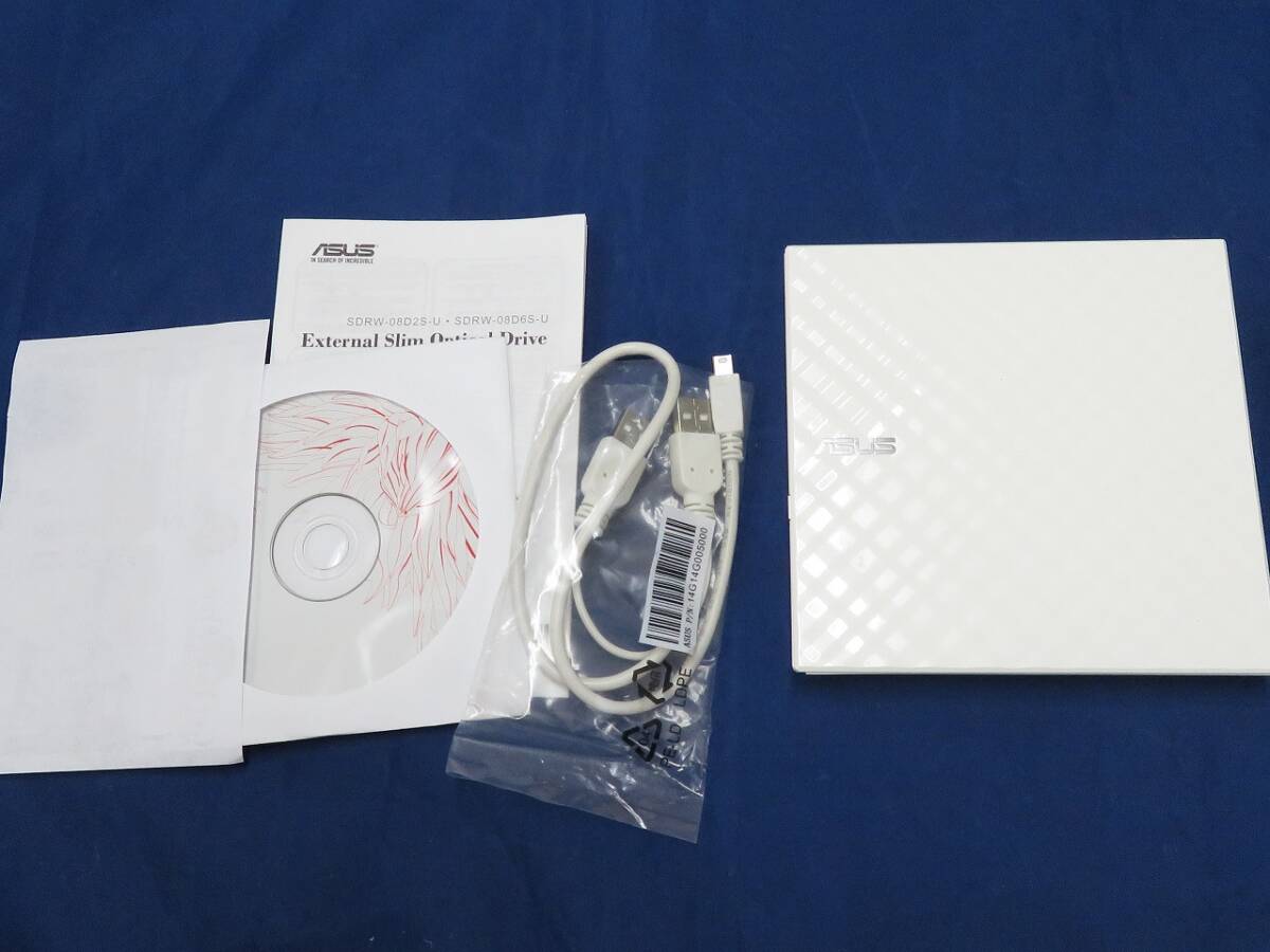 1円～　ASUS SDRW-08D2S-U LITE　ポータブルDVDドライブ　2個セット　*0119-48_画像6