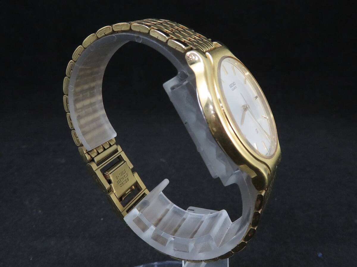 セイコー SEIKO クォーツ SX ゴールドカラー V701-6K00 メンズ腕時計の画像3