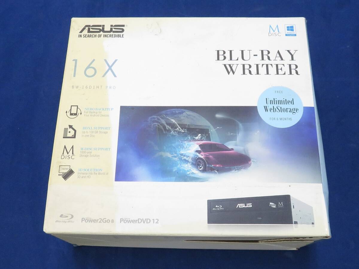 1円～　ASUS ブルーレイディスクドライブ BW-16D1HT PRO 　*0229-34_画像1