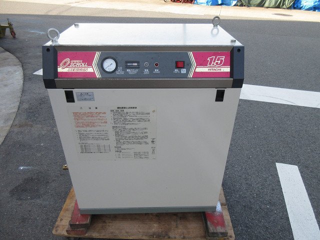 ▲▽7760 日立 ベビコン 小型空気圧縮機 PS-1.5A エアーコンプレッサー△▼