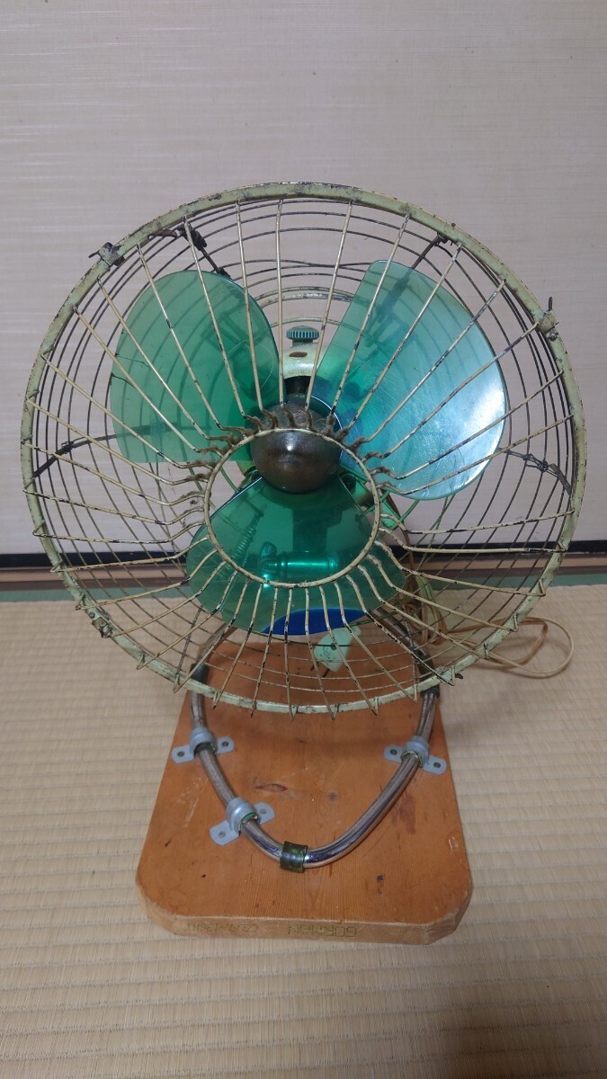 FUJI DENKI 富士電機 FUJI A.C. ELECTRIC FAN TYPEFDZ 2564E 昭和レトロ 電化製品 扇風機 3枚羽根 動作確認済み アンティークの画像1
