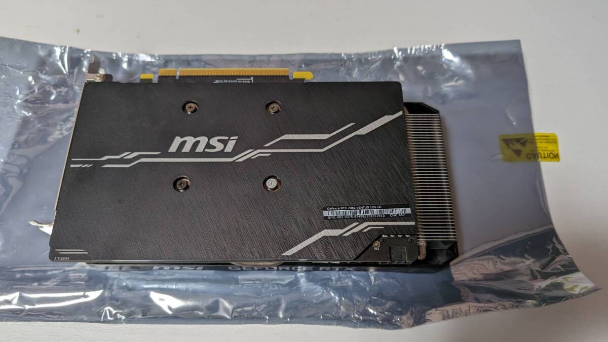 [送料込] MSI GeForce RTX 2060 VENTUS 12G OC [動作確認済]の画像6