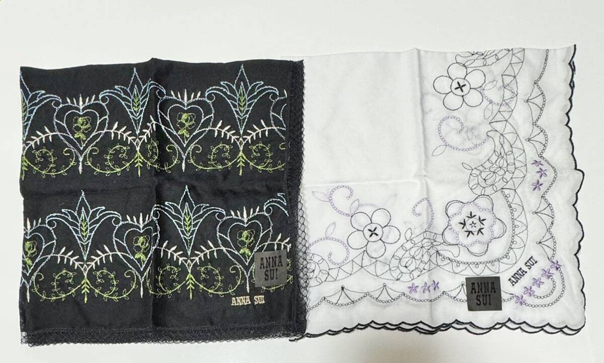 ANNA SUI アナスイ　ハンカチ2枚　未使用品_画像1