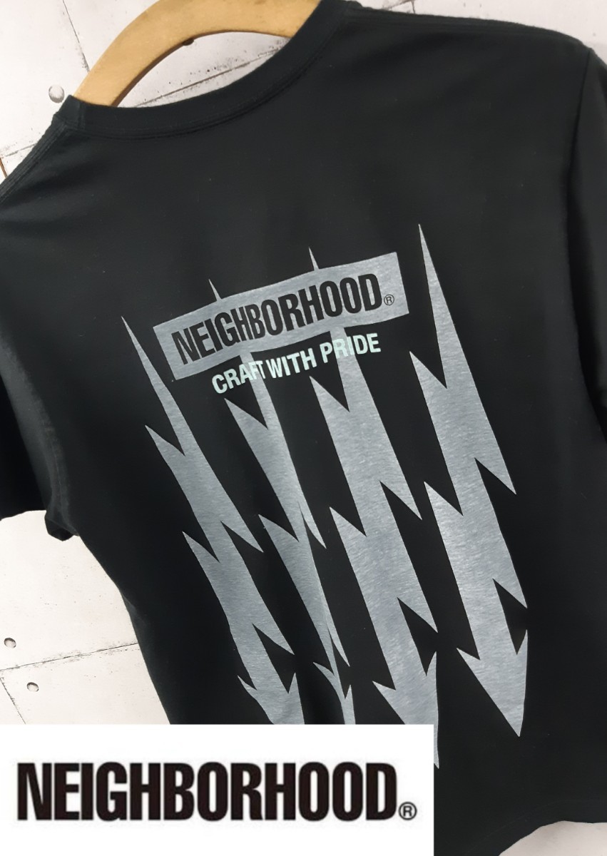 18SS NEIGHBORHOOD BOLTS C-TEE ネイバーフッド Tシャツ サンダー グラフィック 黒 