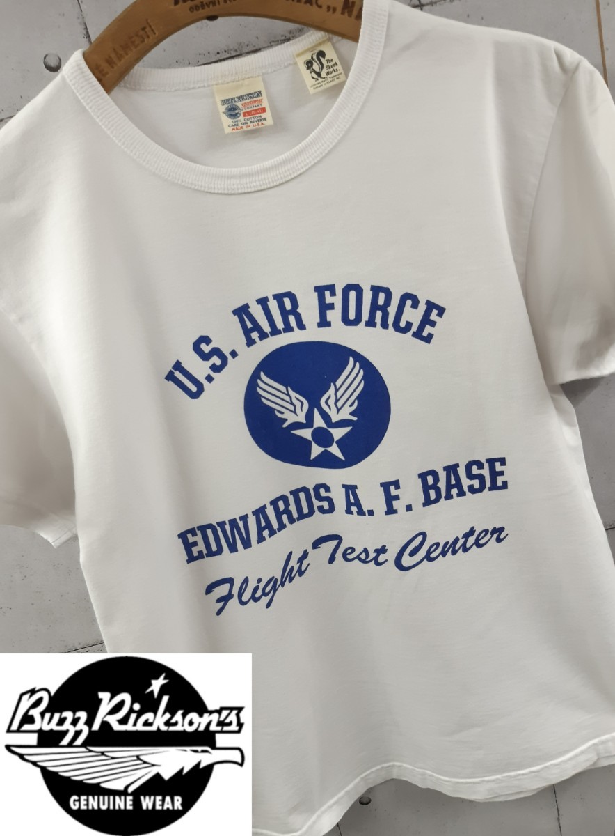 L BUZZ RICKSONS THE SKUNK WORKS US AIR FORCE футболка USA производства Buzz Rickson's скунс Works bazlikson