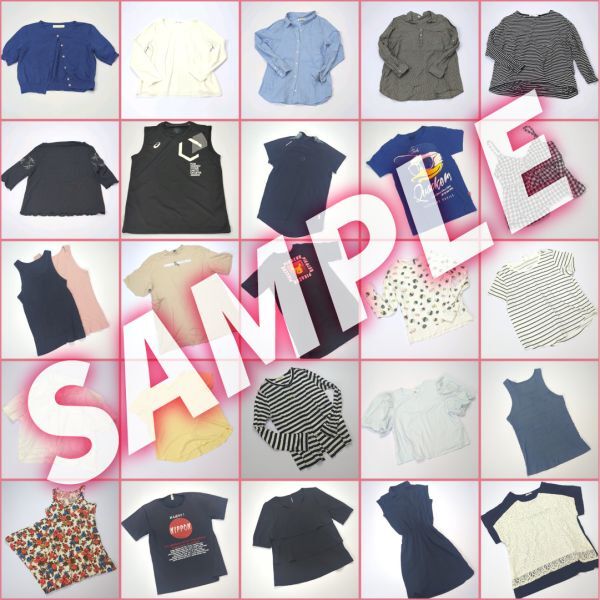 [ postage included ] resale OK large amount old clothes approximately 20kg rom and rear (before and after) lady's tops spring summer assortment set sale set 80 put on ~100 put on rom and rear (before and after) 