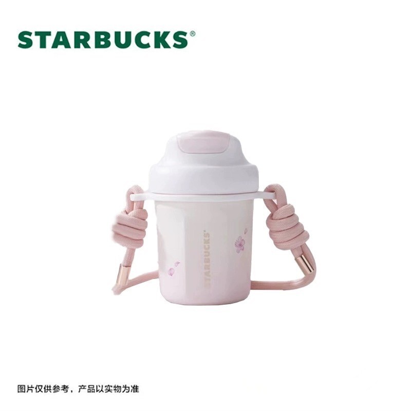  Starbucks start baSTARBUCKS abroad China 2024 Sakura shoulder stainless steel tumbler 